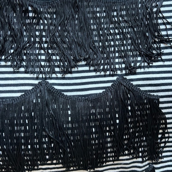 Marc Jacobs striped top with fringe size XL - Picture 6 of 12